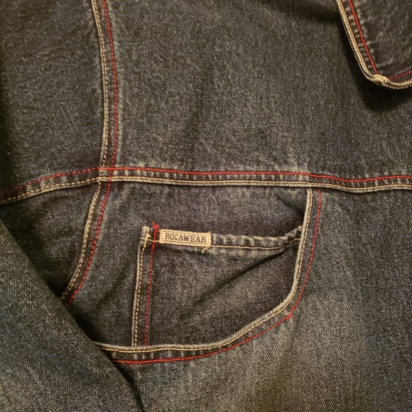 Men's XXL Rocawear Oversize Denim Jean Jacket - Picture 5 of 8